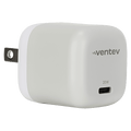 Ventev 20W ULTRAFAST USB-C Universal Mini Wall Charger and USB-C to USB-C High Speed Cable by Ventev