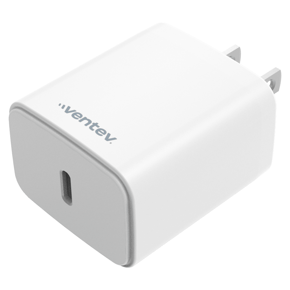 Ventev 20W ULTRAFAST USB-C Universal Wall Charger with USB-C to Apple Lightning Cable