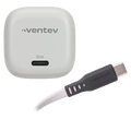 Ventev 30W ULTRAFAST USB-C Mini GaN Wall Charger and USB-C to USB-C Cable by Ventev