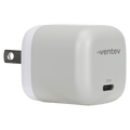 Ventev 30W ULTRAFAST USB-C Mini GaN Wall Charger and USB-C to Apple Lightning Cable by Ventev