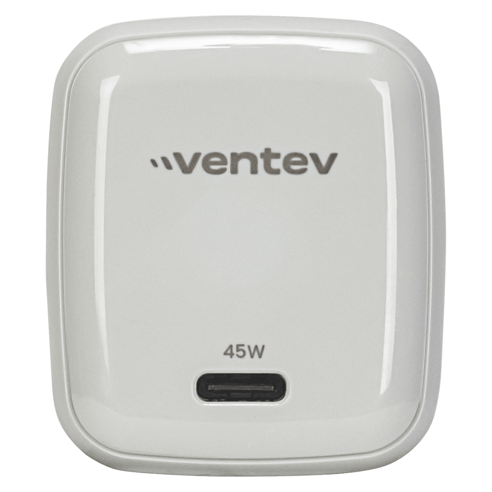 Ventev 45W ULTRAFAST USB-C Universal GaN Mini Wall Charger and 240W USB-C to USB-C Cable by Ventev