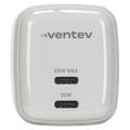 Ventev 65W ULTRAFAST USB C Universal Dual GaN Mini Wall Charger by Ventev