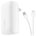 Belkin Dual Port USB A and USB C PD 37W Wall Charger with PPS by Belkin