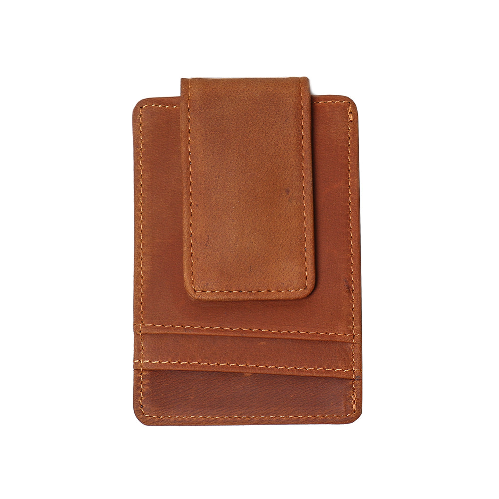 The Walden | Handmade Leather Front Pocket Wallet With Money Clip