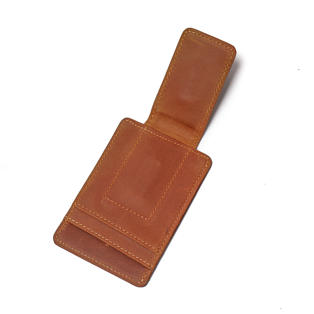 The Walden | Handmade Leather Front Pocket Wallet With Money Clip