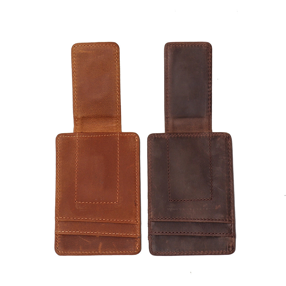 The Walden | Handmade Leather Front Pocket Wallet With Money Clip