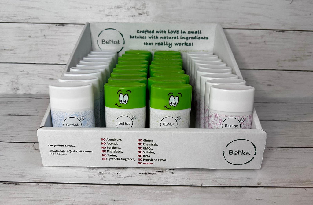 BeNat Kids & Teens Deodorants Retail Display Box