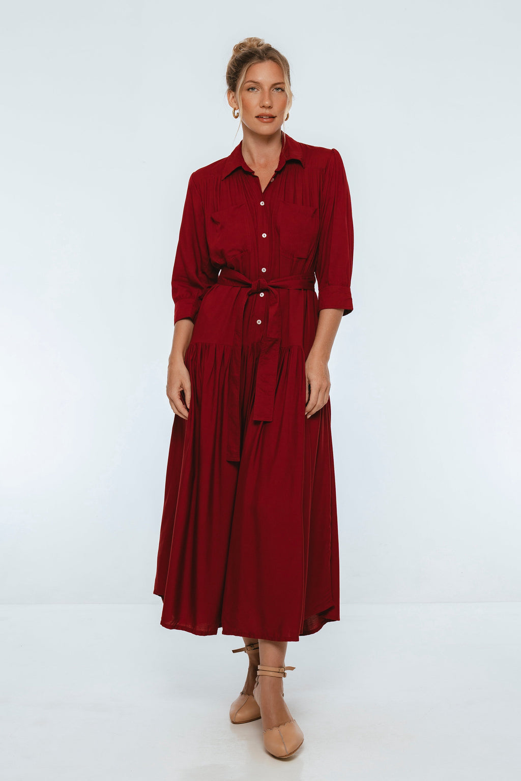 Colette Long Sleeve Shirt Dress