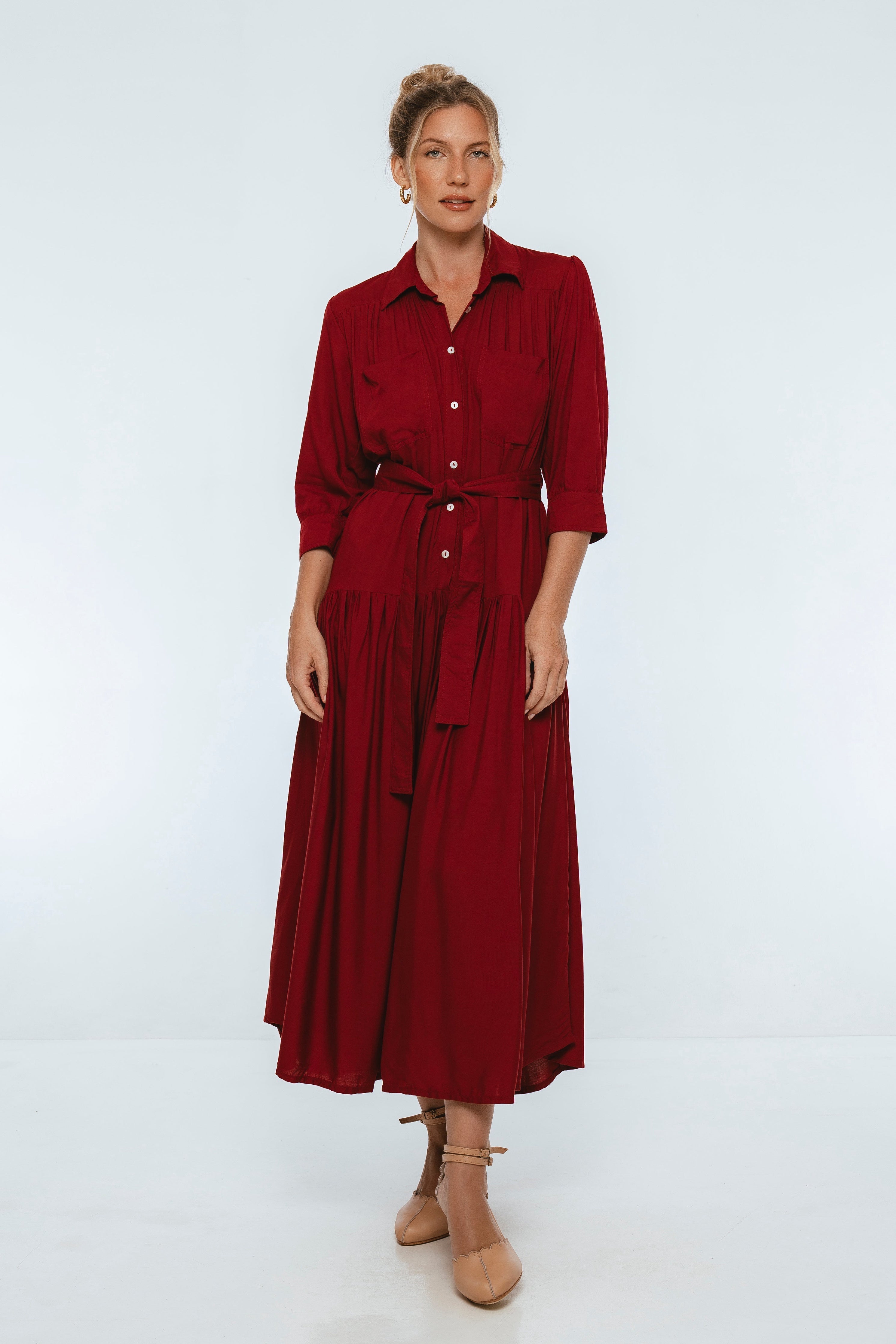 Colette Long Sleeve Shirt Dress