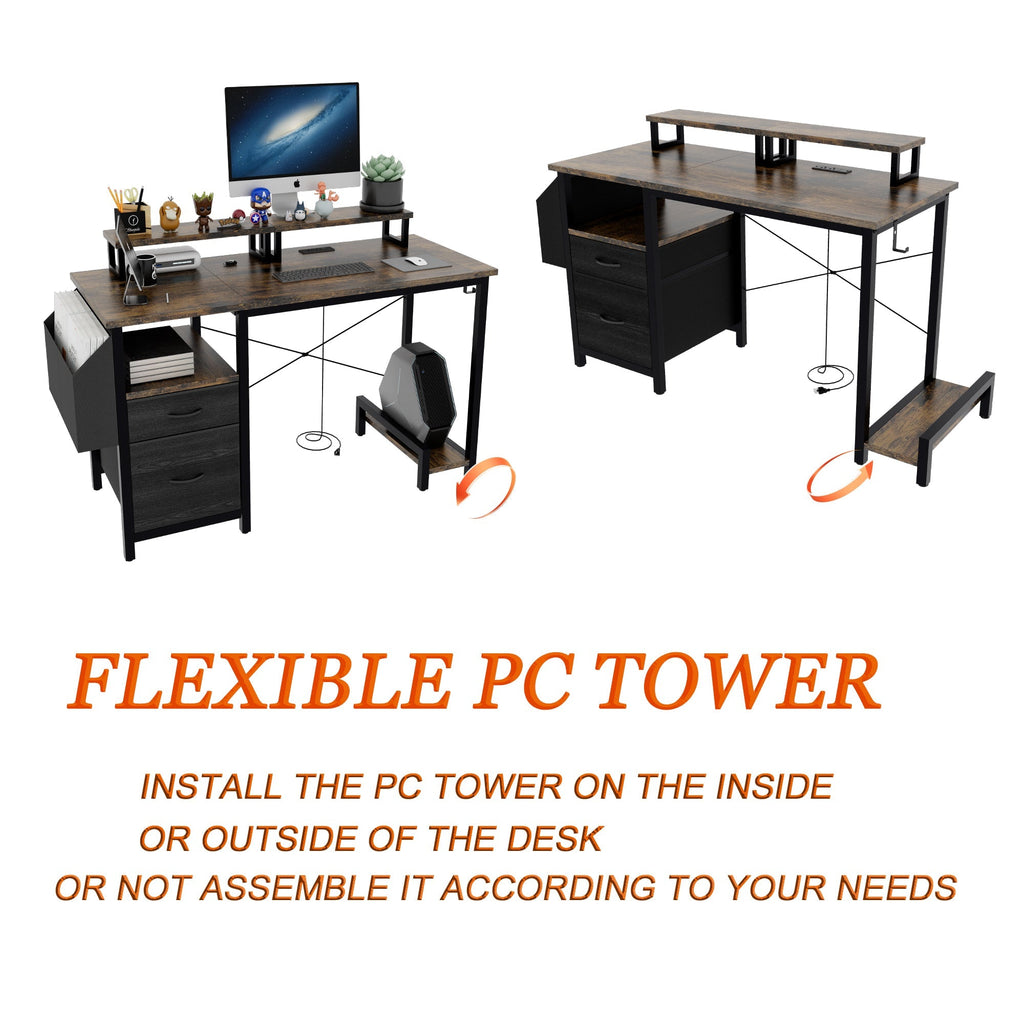 47.27'Office Desk With Power Outlet