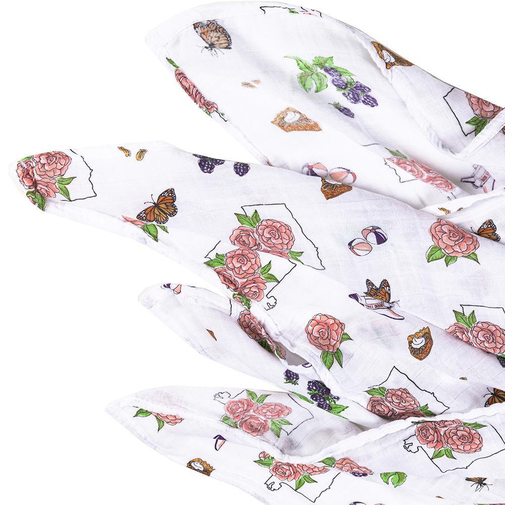 Alabama Baby Muslin Swaddle Blanket (Floral)