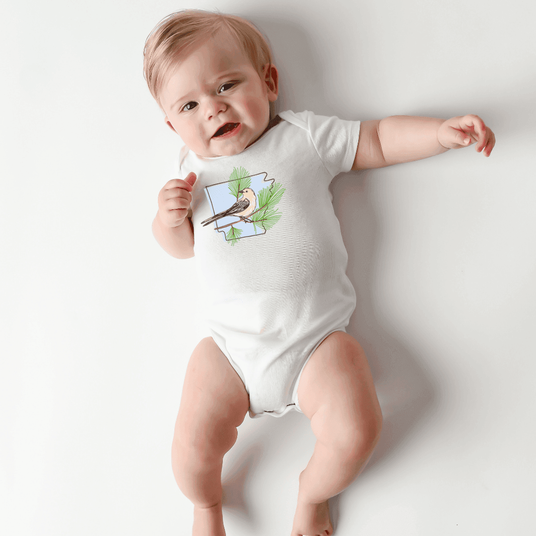 Arkansas Pine Baby Onesie