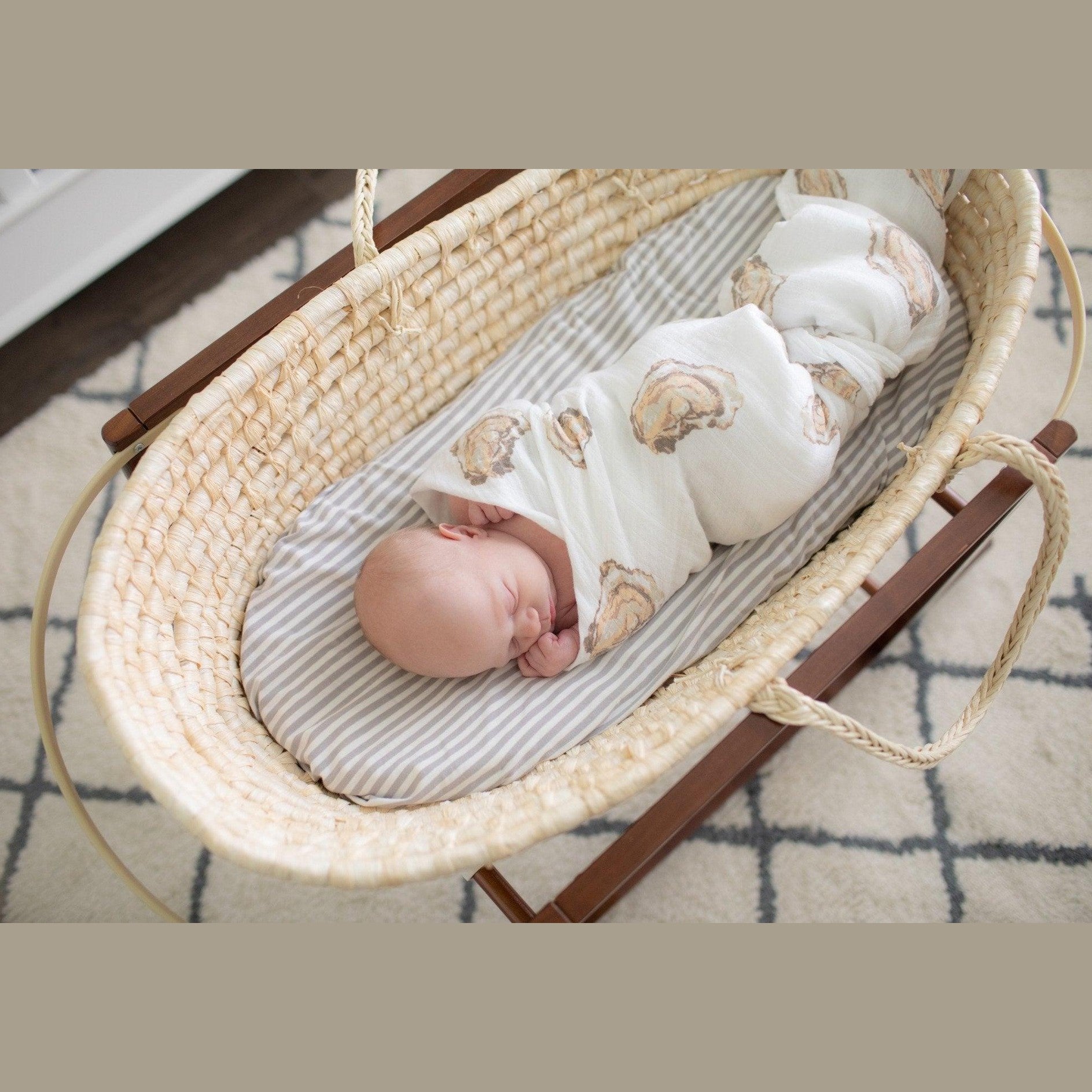 Aw, Shucks! Oyster Baby Muslin Swaddle Blanket