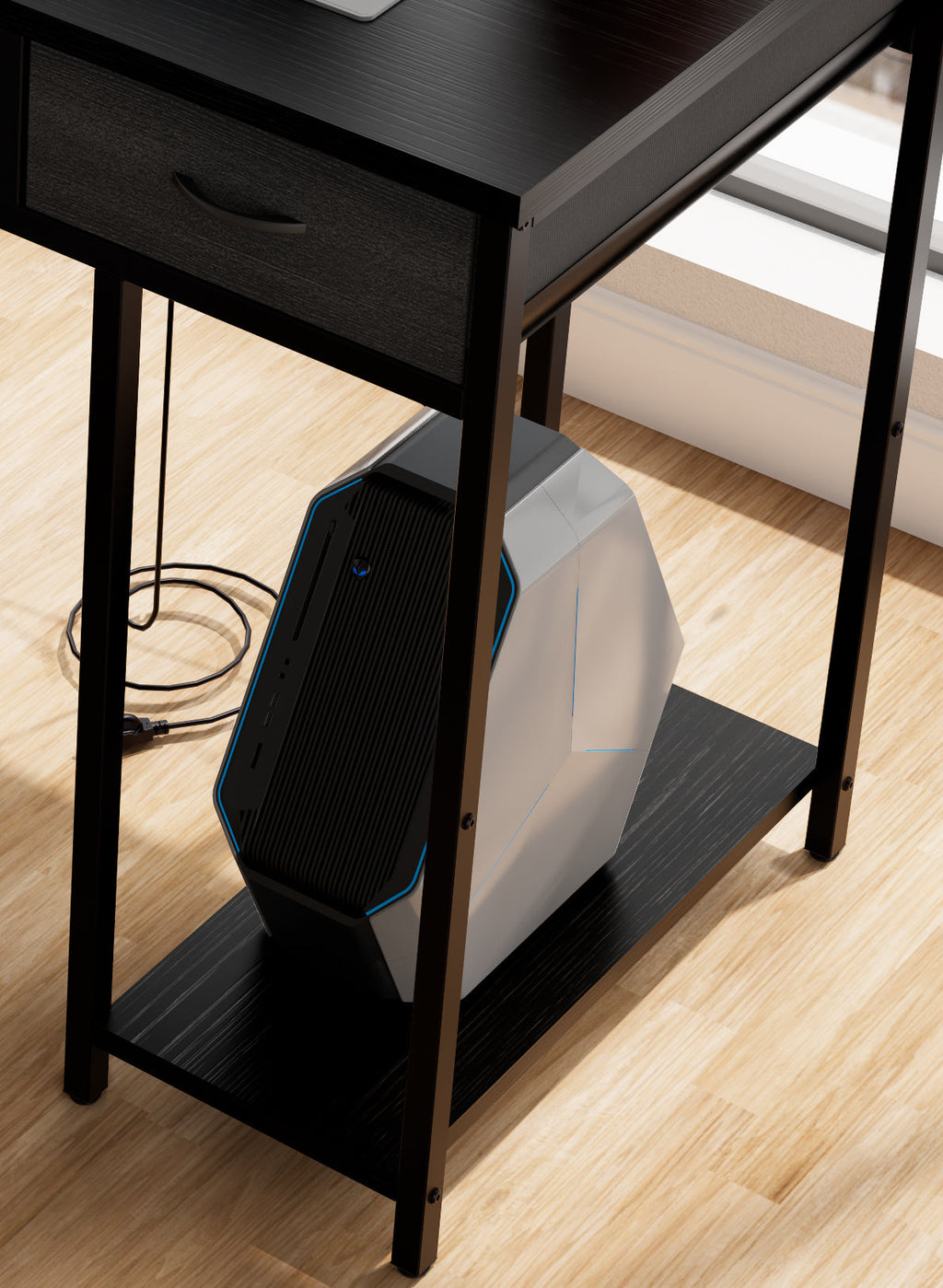 47.3' Computer Desk With 7 Drawers, Extra Large Side Pocket, and Power Outlets