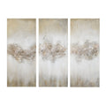 Heavily Embellished 3-Piece Canvas Wall Art Set