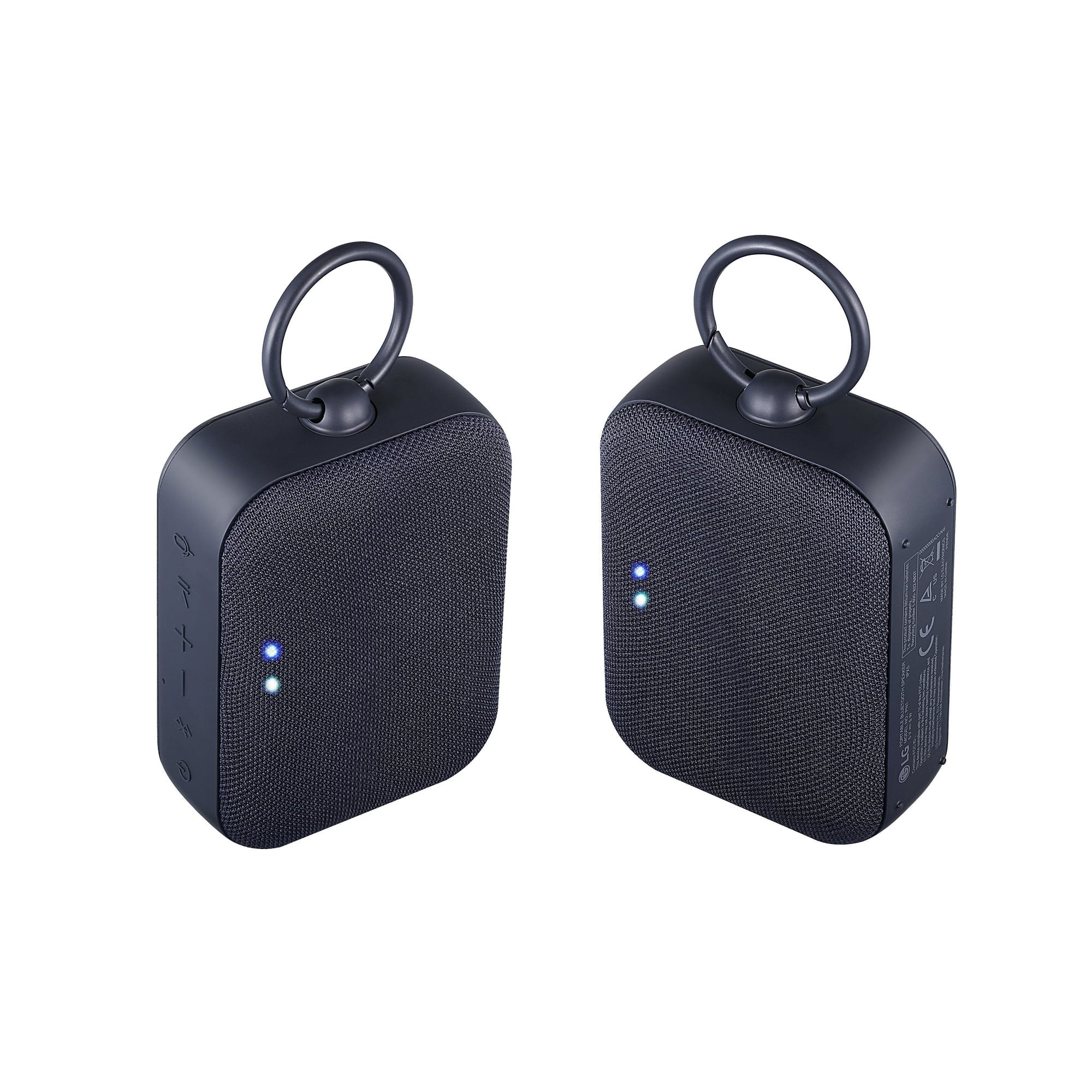 LG XBOOM Go P2 Double Pack Portable Wireless Bluetooth Speaker with Microphone - Black,