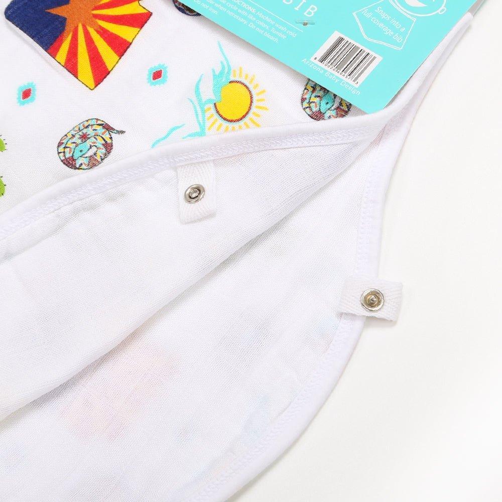 Baby Burp Cloth & Bib Combo:  Arizona