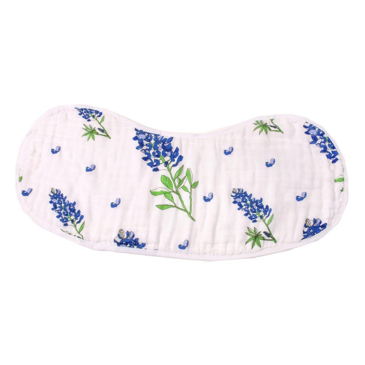 Baby Burp Cloth & Bib Combo: Bluebonnets