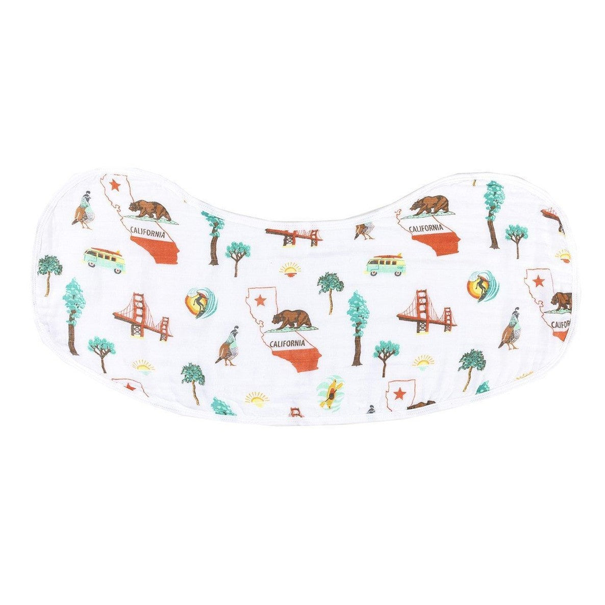 Baby Burp Cloth & Bib Combo: California Baby