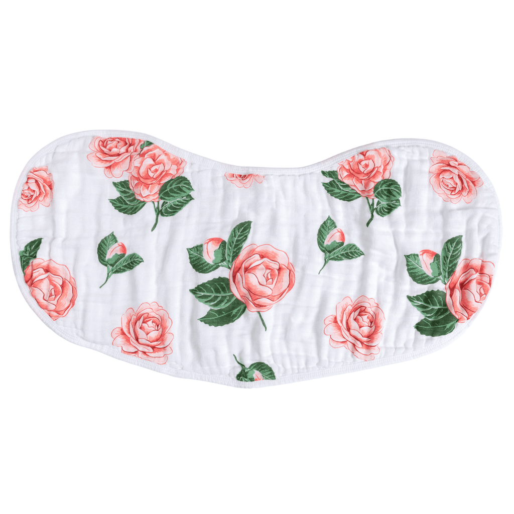 Baby Burp Cloth & Bib Combo: Camellia
