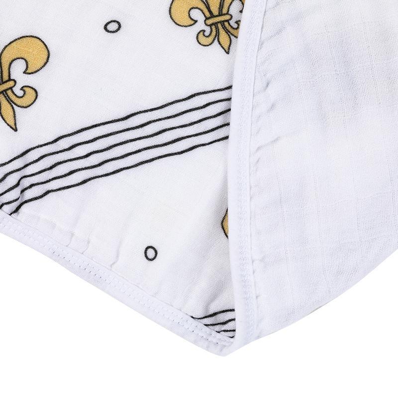 Baby Burp Cloth & Bib Combo: Fleur De Lis