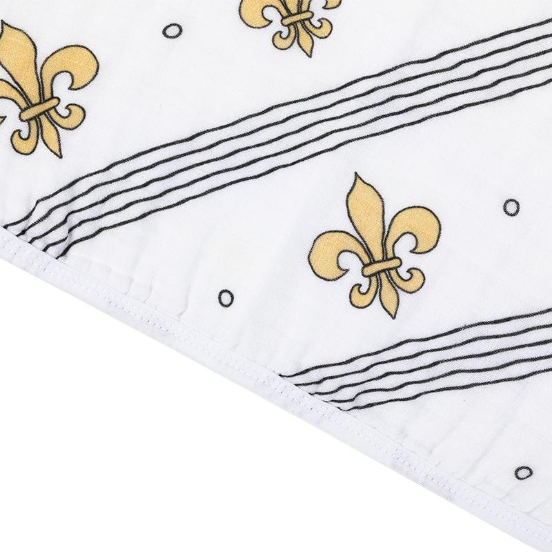 Baby Burp Cloth & Bib Combo: Fleur De Lis