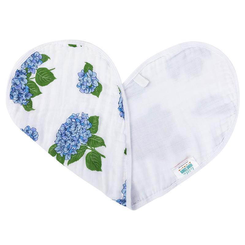 Baby Burp Cloth & Bib Combo: Hydrangeas