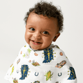 Baby Burp Cloth & Bib Combo: Indiana