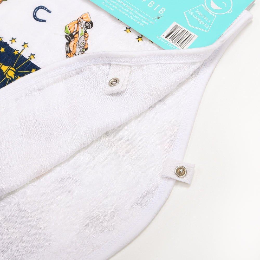 Baby Burp Cloth & Bib Combo: Indiana