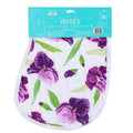 Baby Burp Cloth & Bib Combo: Iris