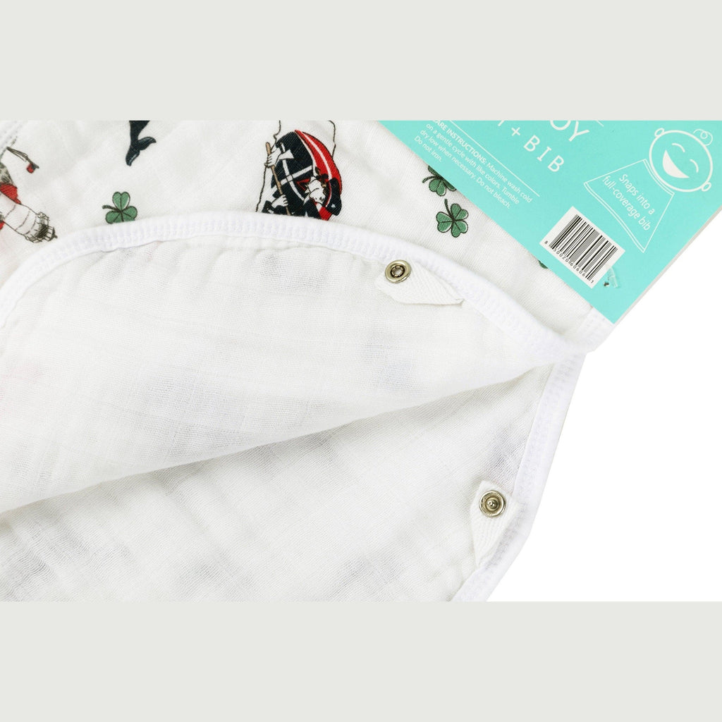 Baby Burp Cloth & Bib Combo: Massachusetts Baby