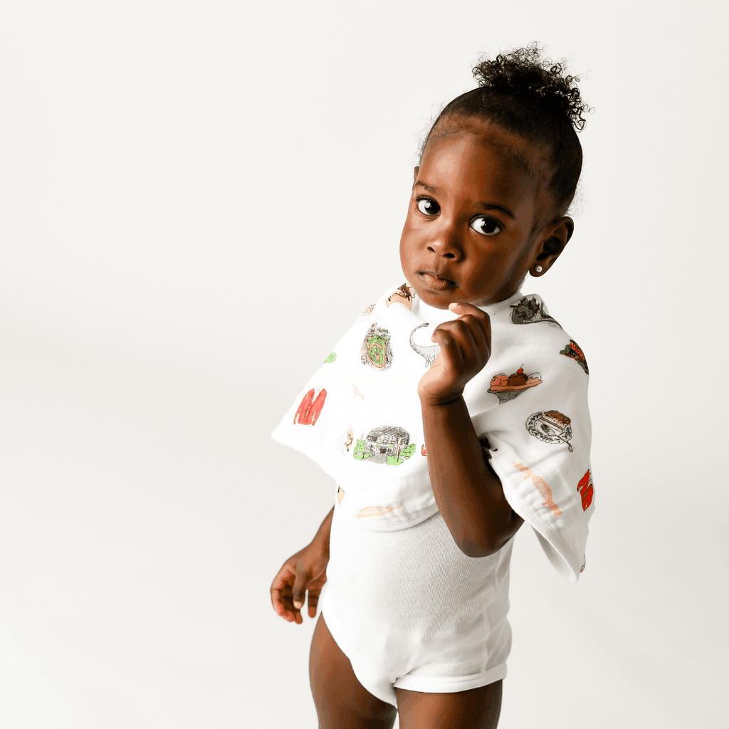 Baby Burp Cloth & Bib Combo:  Pittsburgh