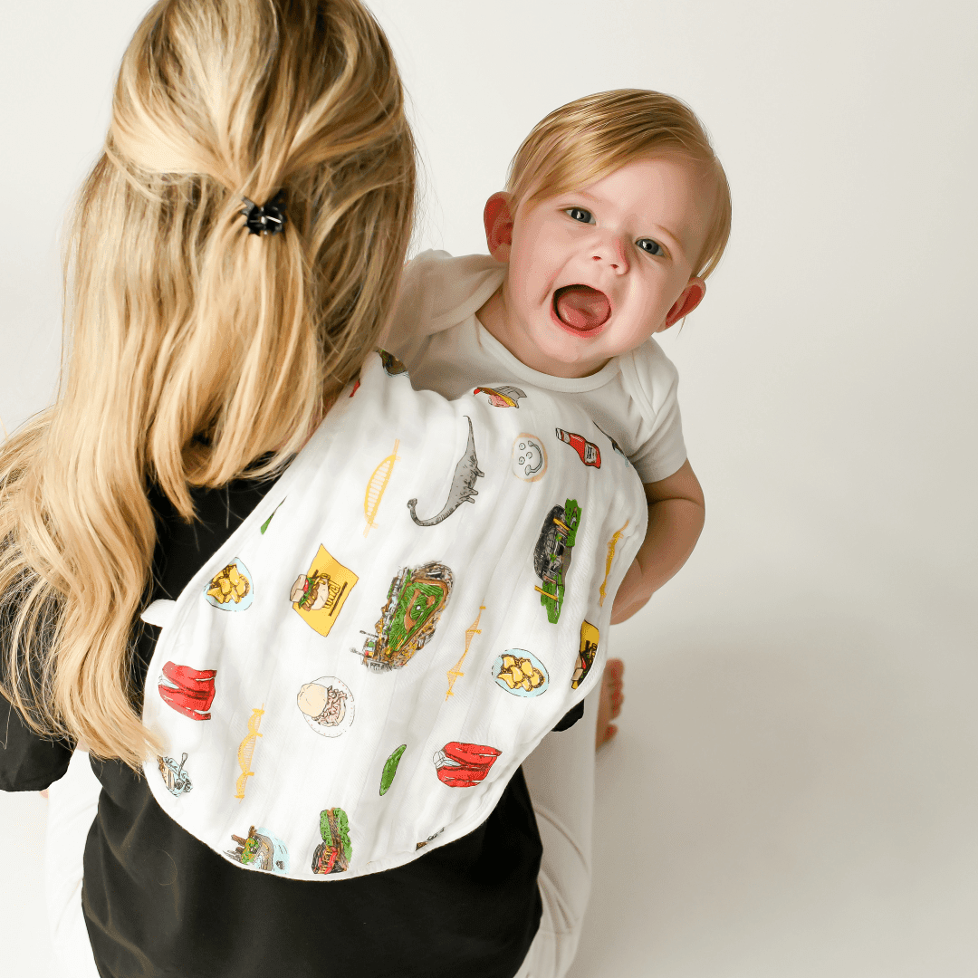 Baby Burp Cloth & Bib Combo:  Pittsburgh