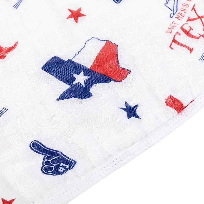 Baby Burp Cloth & Bib Combo: Texas Boy