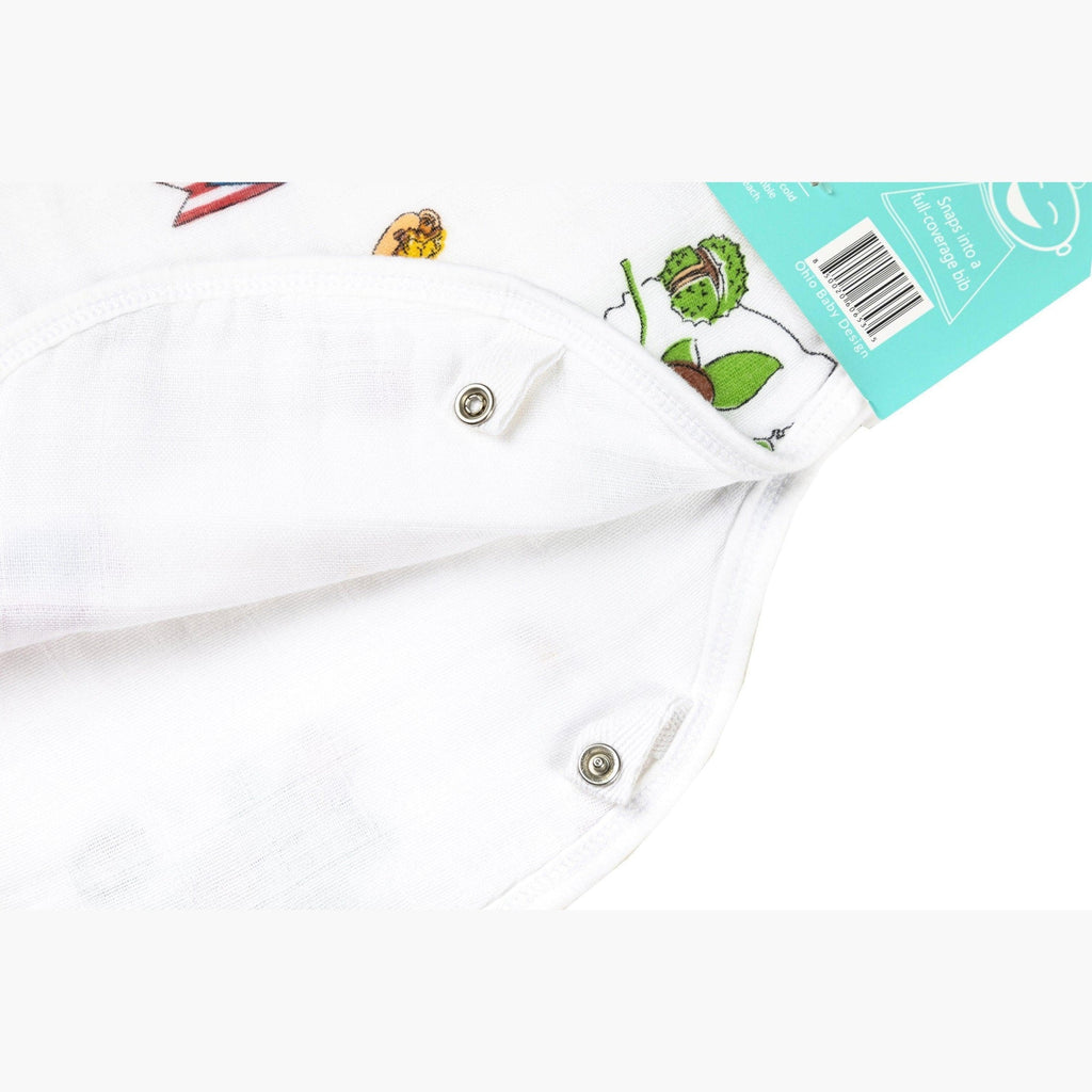 Baby Burp Cloth and Wraparound Bib Ohio Baby