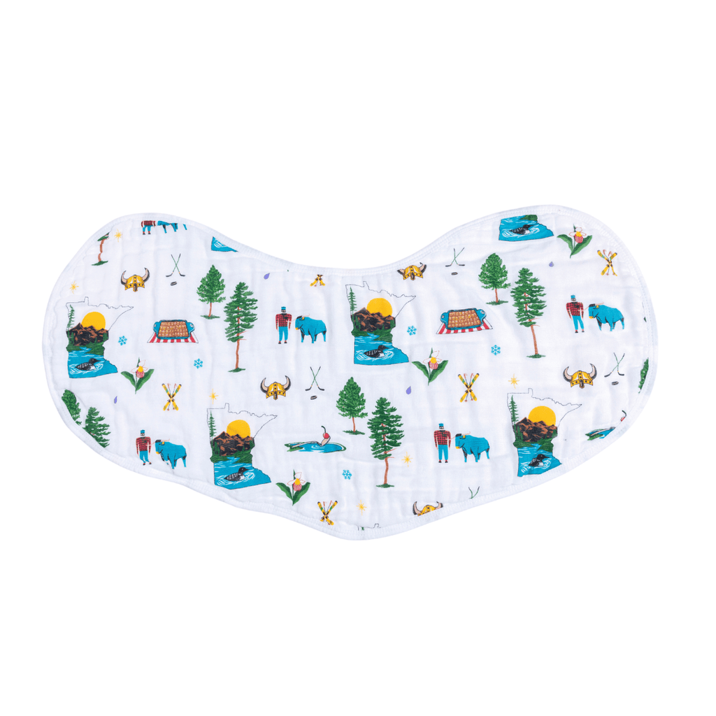 Baby Burp Cloth & Bib Combo: Minnesota