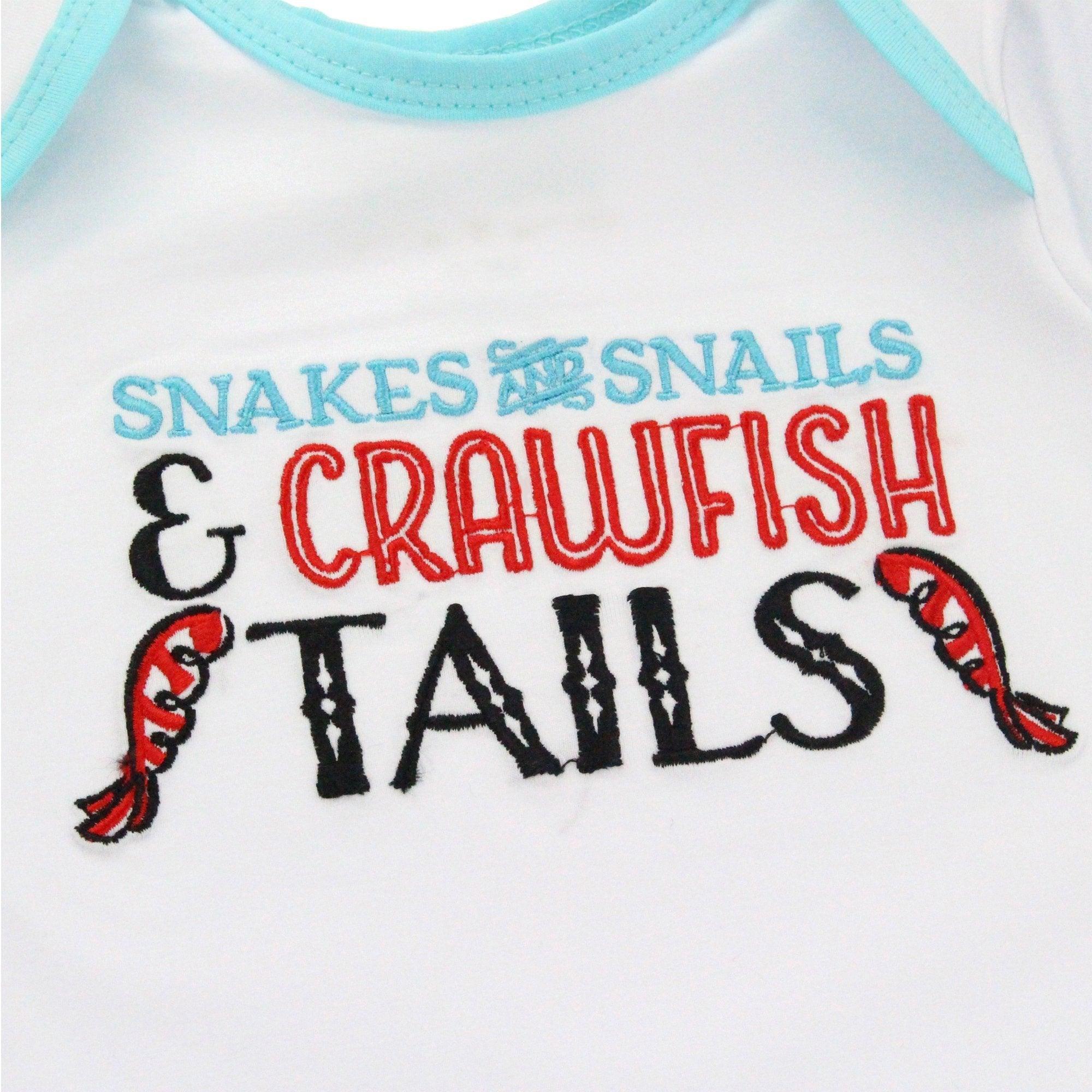 Baby Gown (0-3 Months): Snakes and Snails and Crawfish Tails