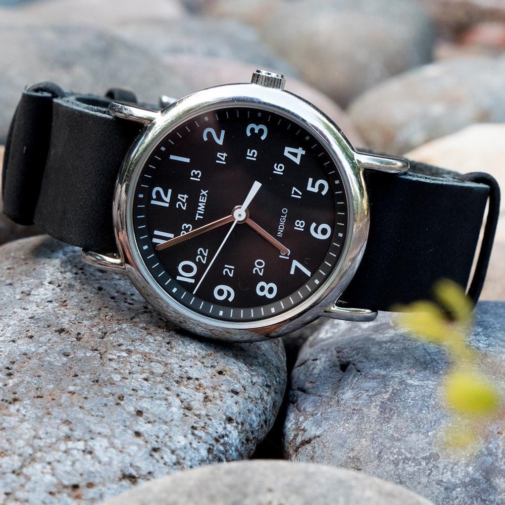 Black | Leather NATO® style - Barton Watch Bands