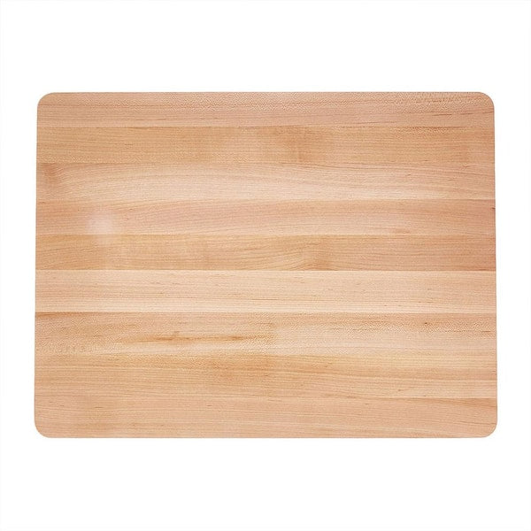 John Boss Wood 16 in. x 10 in. Rectangular Maple Chop N Slice Reversible Cutting Board