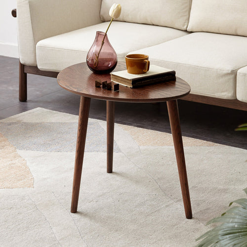 Solid Oak Wood Side Table