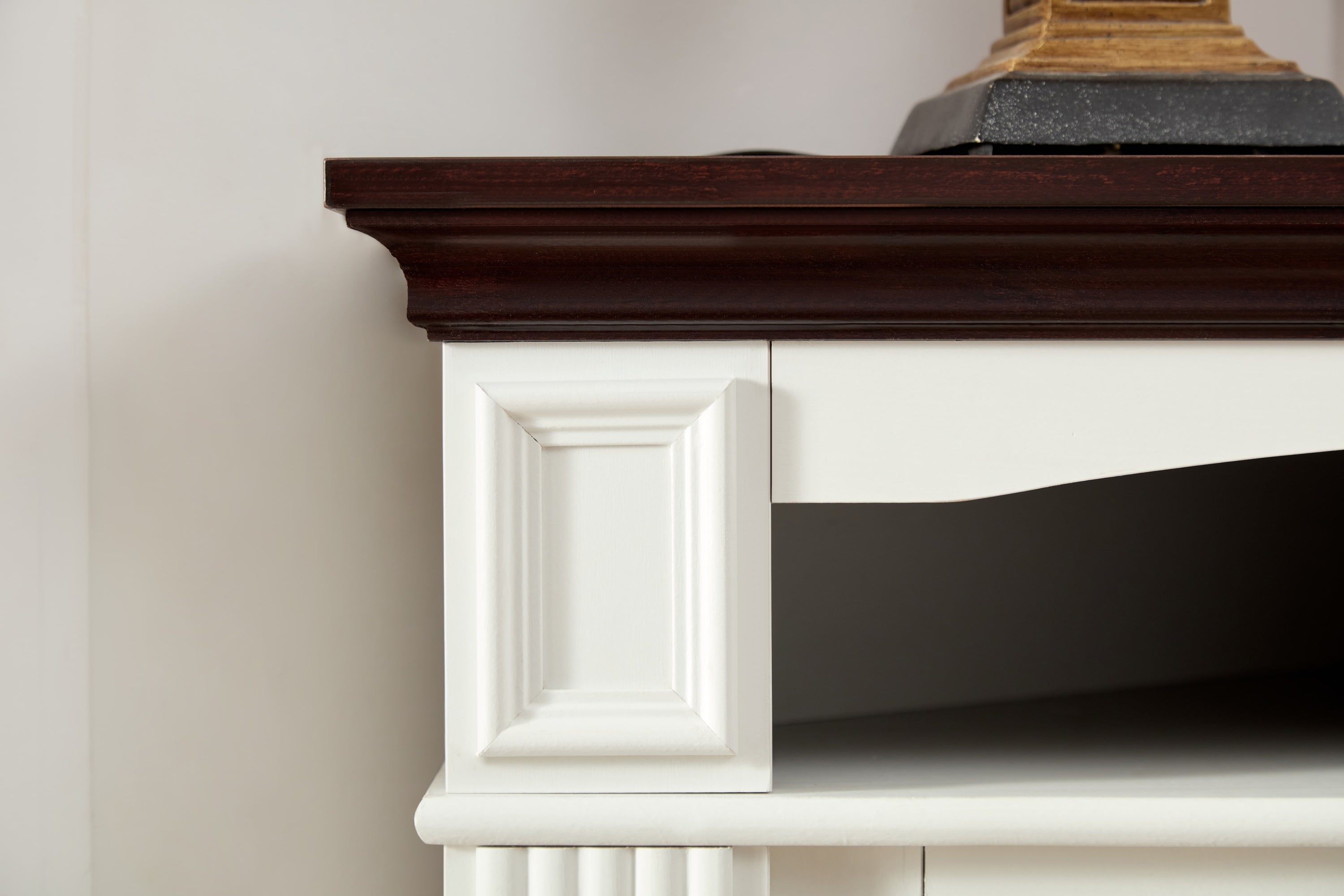 Farmhouse Style Fireplace TV Stand for 70-Inch TV