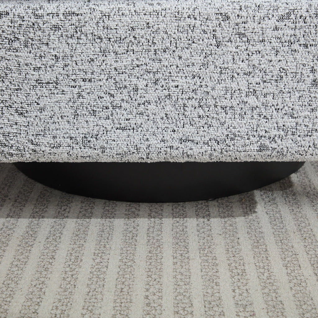 31.5"W  Comfy Round Swivel Accent Chair
