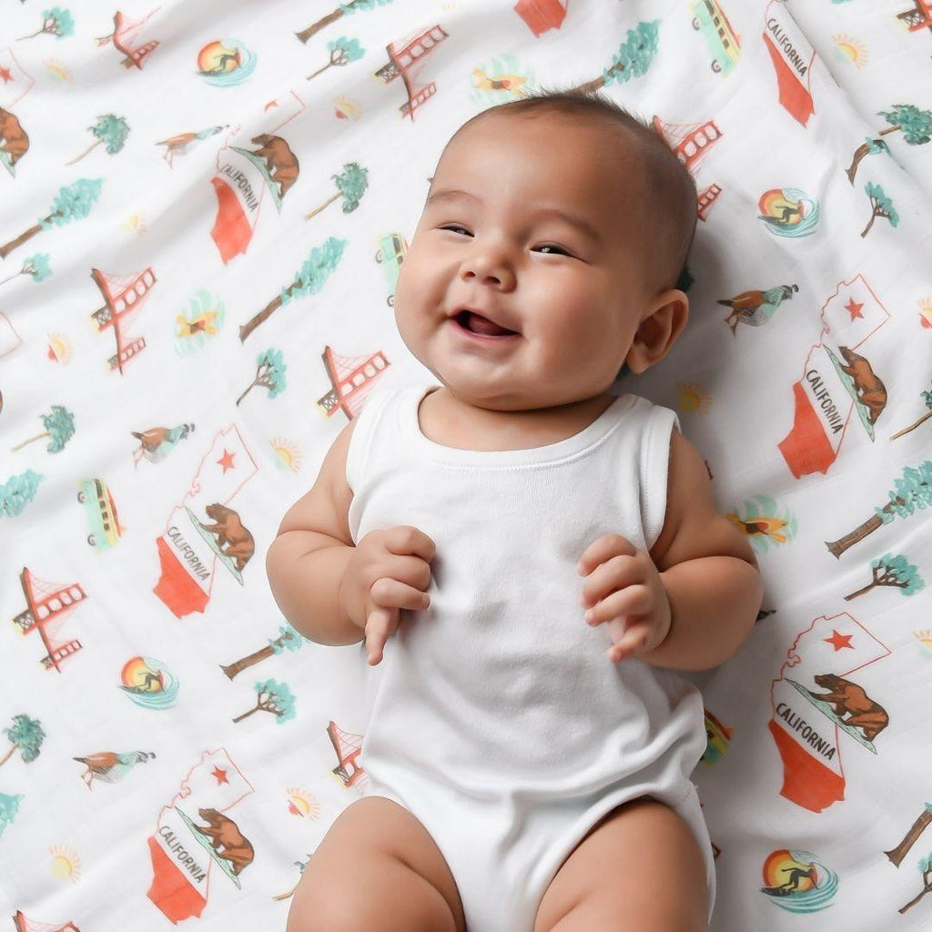 California Baby Muslin Swaddle Blanket