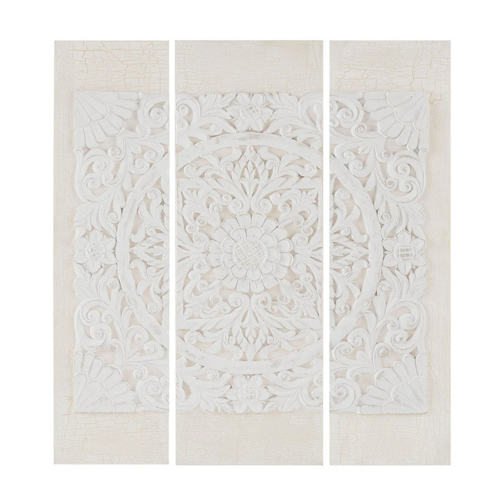 Triptych 3-Piece Dimensional Resin Canvas Wall Art Set