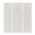 Triptych 3-Piece Dimensional Resin Canvas Wall Art Set