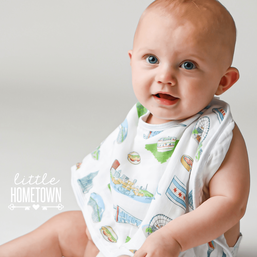 Chicago Flag Baby Gift Bundle