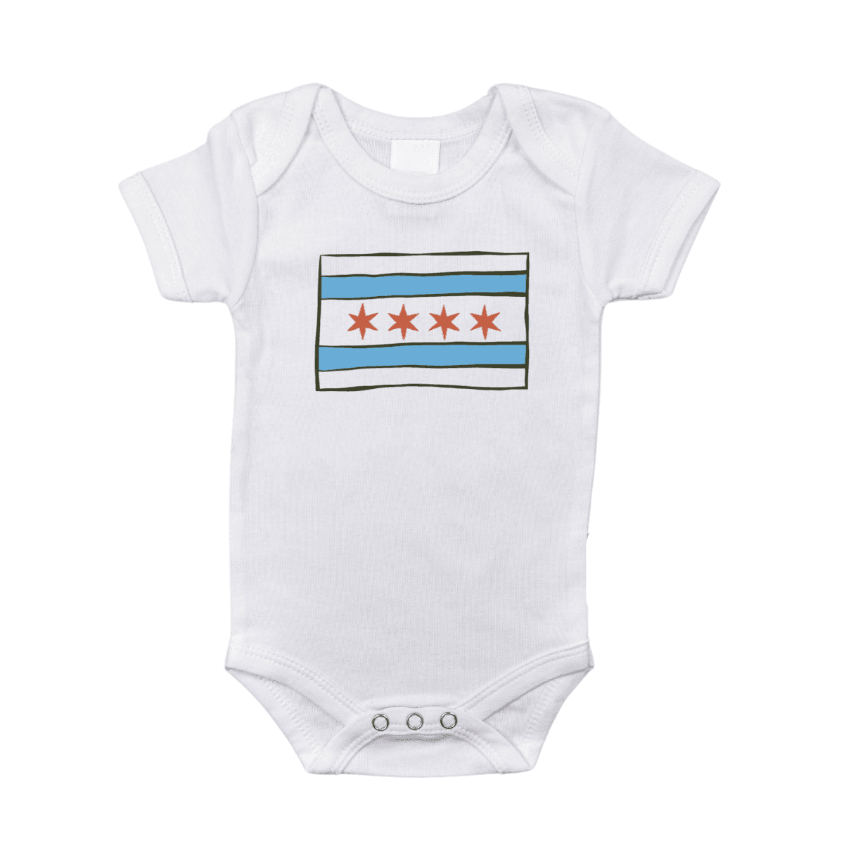Chicago Flag Baby Gift Bundle