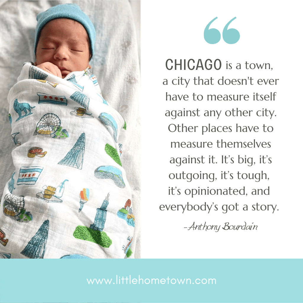 Chicago Flag Baby Gift Bundle