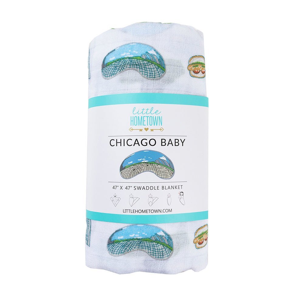 Chicago Flag Baby Gift Bundle