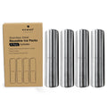 Stainless Steel Ice Packs for Lunch Bags and Coolers, 4 Pack Cylinder Shape